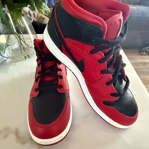 Air Jordan Sneakers in Red and Black